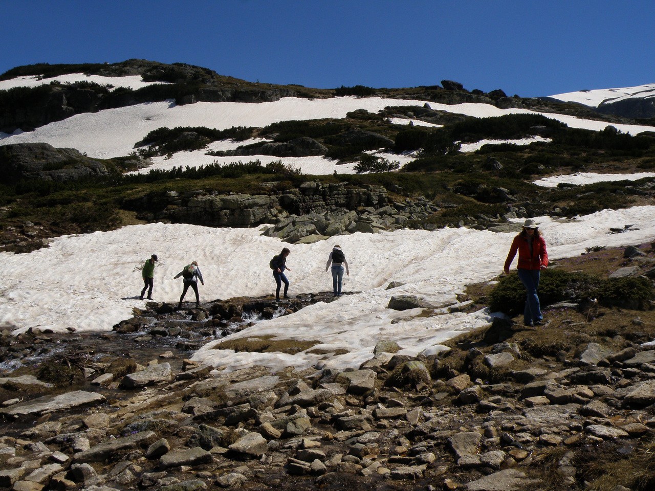 Рильские озера, Болгария в начале мая Рильские озера, Болгария в начале мая